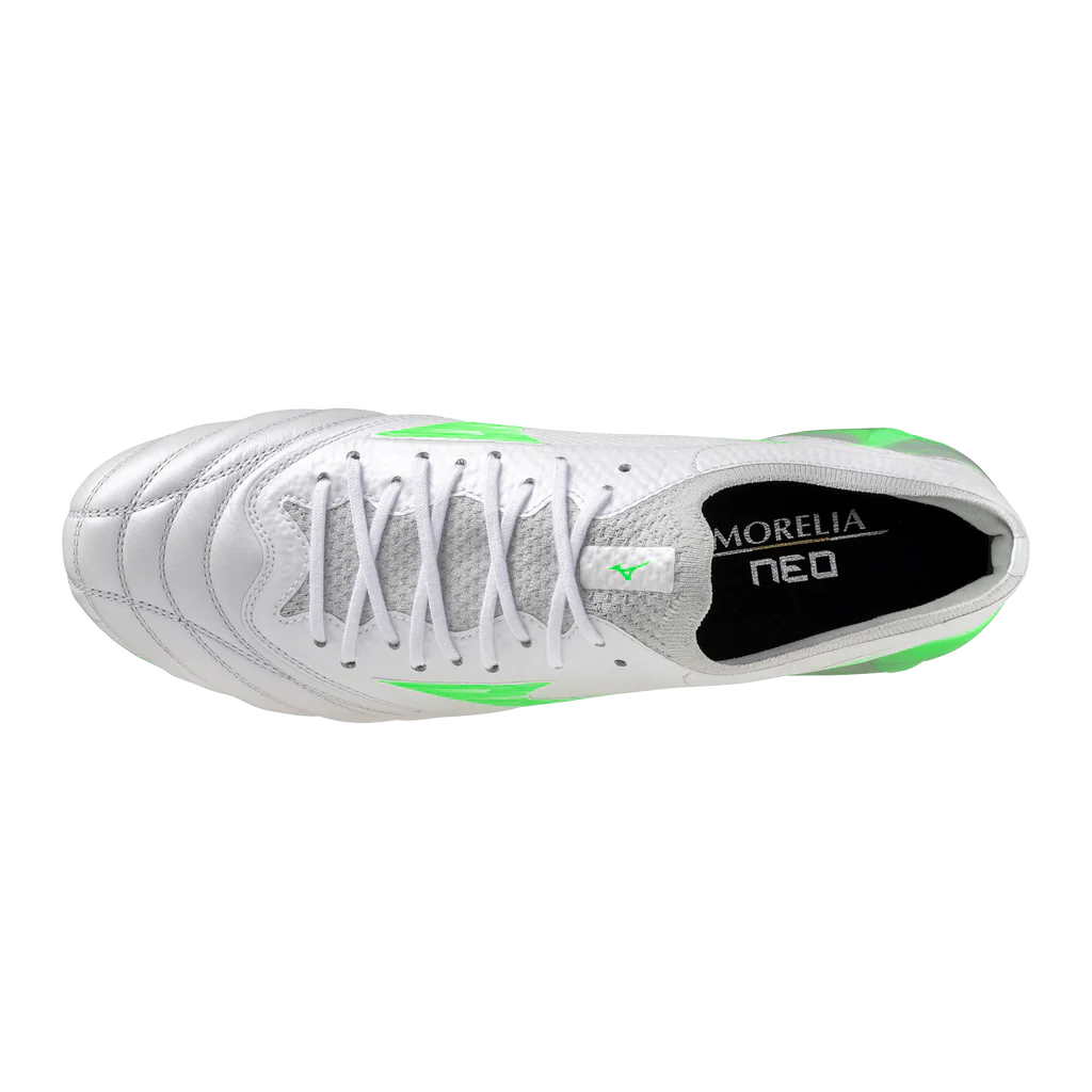 SCARPE calcio MIZUNO MORELIA NEO IV BETA ELITE MD BiancoVerdi