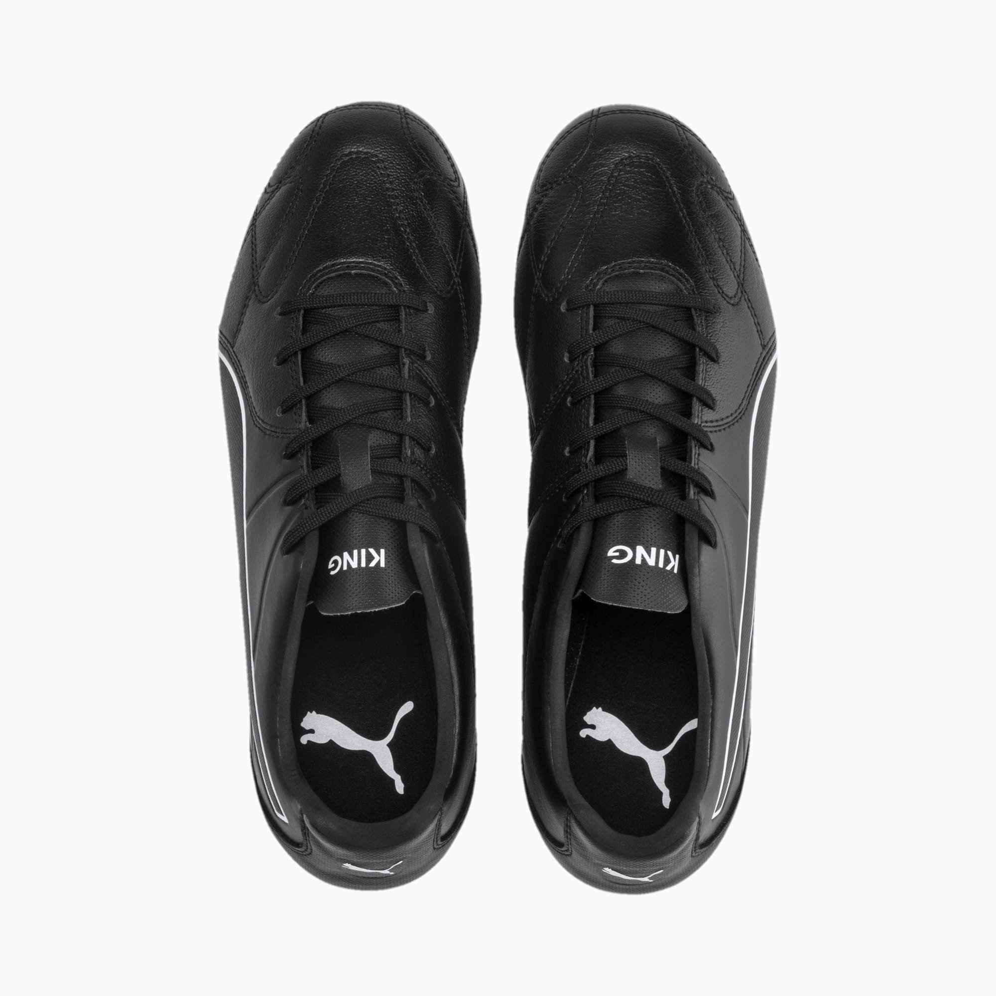 scarpe da calcio Puma morbida tomaia in pelle pieno fiore suola in leggero TPU con tacchetti conici, il logo KING sulla linguetta Adatte per l’utilizzo su superfici solide naturali