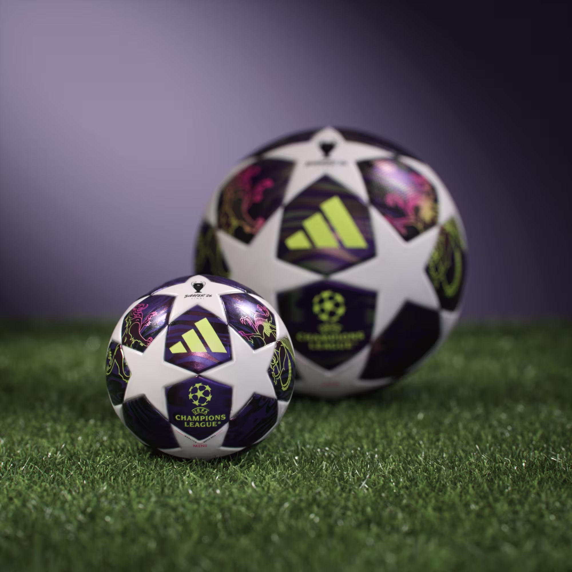 Pallone_Mini_Final_UEFA_Champions_League_Viola_JX9099_01_03_hover_standard Pallone MINI FINALE BUDAPEST UCL 25/26 ADIDAS