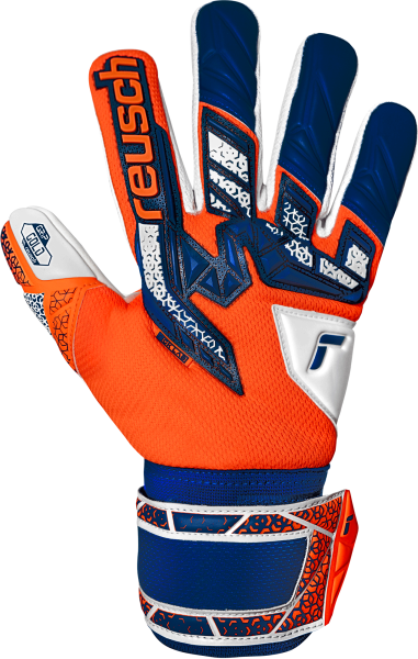 Reusch Attrakt Freegel Gold NC 5570135 2500 2500 front Guanto portiere REUSCH ATTRAKT FREEGEL GOLD NC Orange Blue