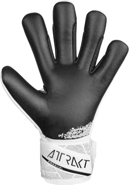 Reusch Attrakt Freegel Silver 5470035 1101 white black back Guanto portiere REUSCH ATTRAKT FREEGEL SILVER White