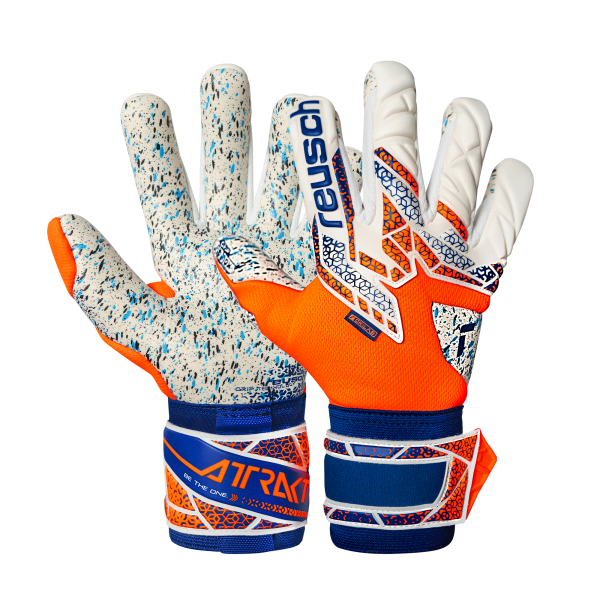 Reusch Attrakt Fusion 5570983 2500 2500 1 Guanto portiere REUSCH ATTRAKT FUSION Orange Blue