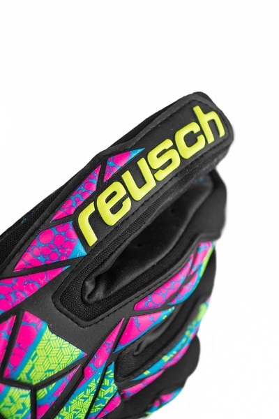 Reusch Attrakt Fusion Strapless 5470979 7052 black yellow 2 Guanto portiere REUSCH ATTRAKT FUSION STRAPLESS