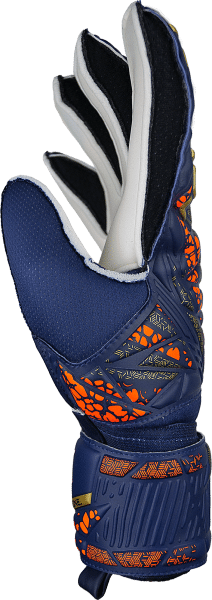 Reusch Attrakt Grip Junior 5472815 4410 4410 s Guanto portiere ATTRAKT GRIP REUSCH Junior Blue Gold