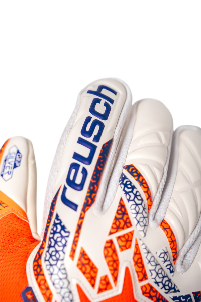 Reusch Attrakt Silver 5570214 2500 2500 2 Guanto portiere REUSCH ATTRAKT SILVER Orange Blue