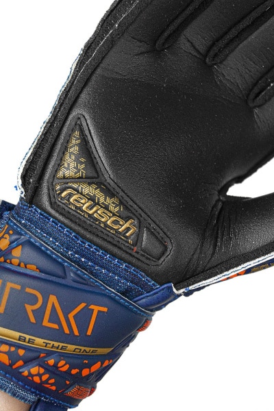 Reusch Attrakt Silver Junior 5472215 4411 4411 3 Guanto portiere ATTRAKT SILVER JUNIOR REUSCH Blue Gold