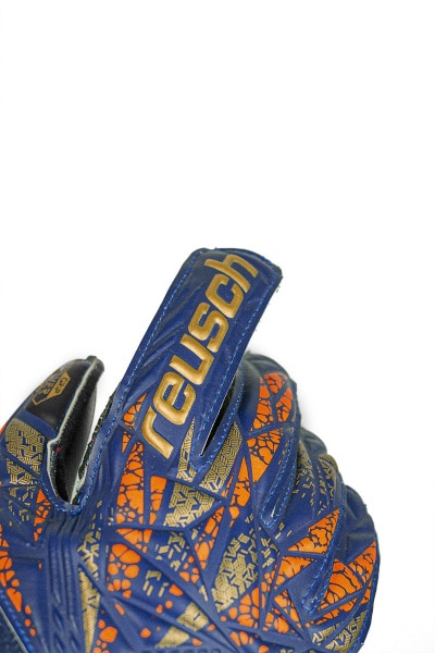 Reusch Attrakt Silver Junior 5472215 4411 4411 4 Guanto portiere ATTRAKT SILVER JUNIOR REUSCH Blue Gold