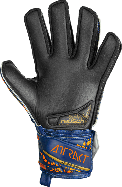 Reusch Attrakt Silver Junior 5472215 4411 4411 back Guanto portiere ATTRAKT SILVER JUNIOR REUSCH Blue Gold