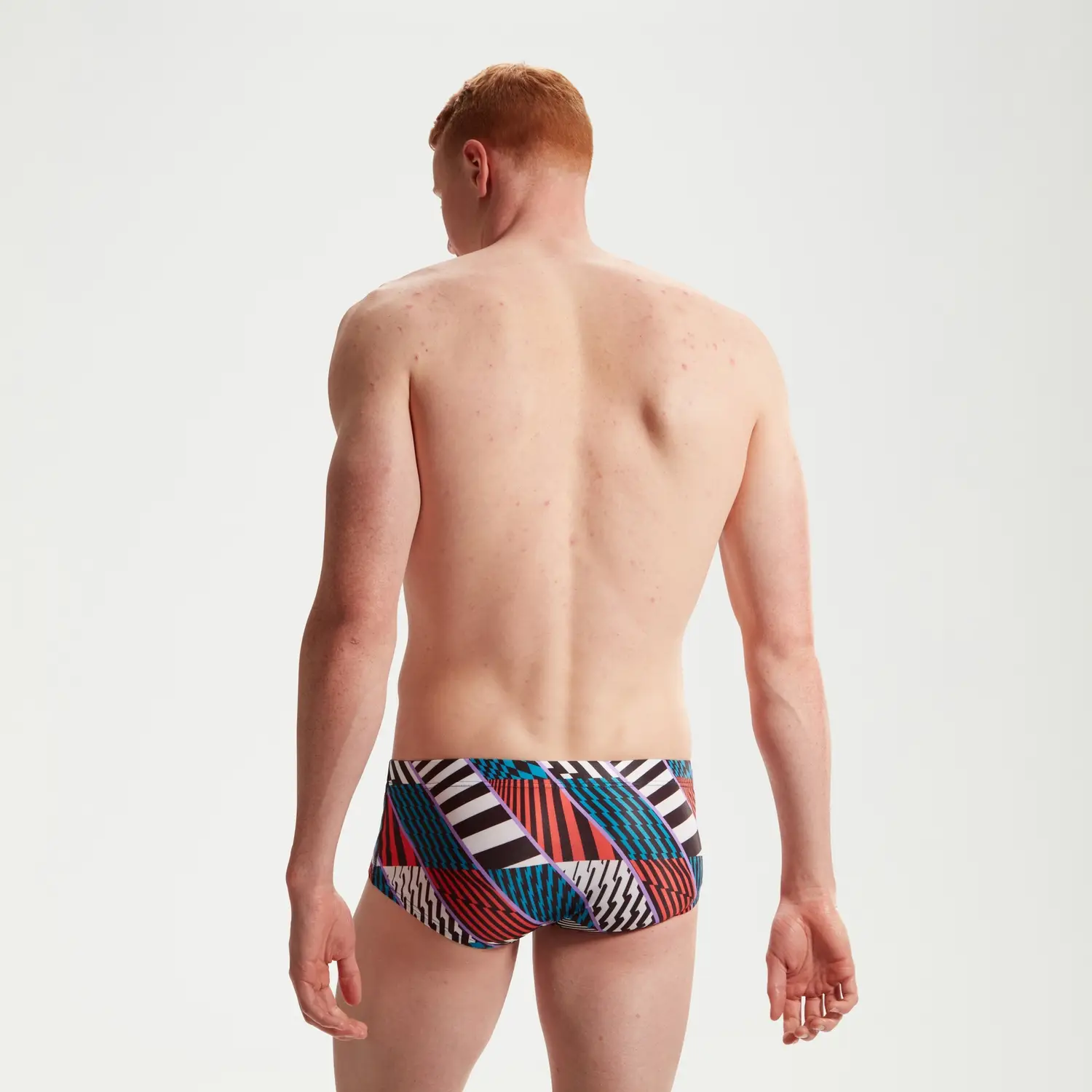S8-00335416613 D Costume uomo SPEEDO 13.5 CM Brief Black Watermelon