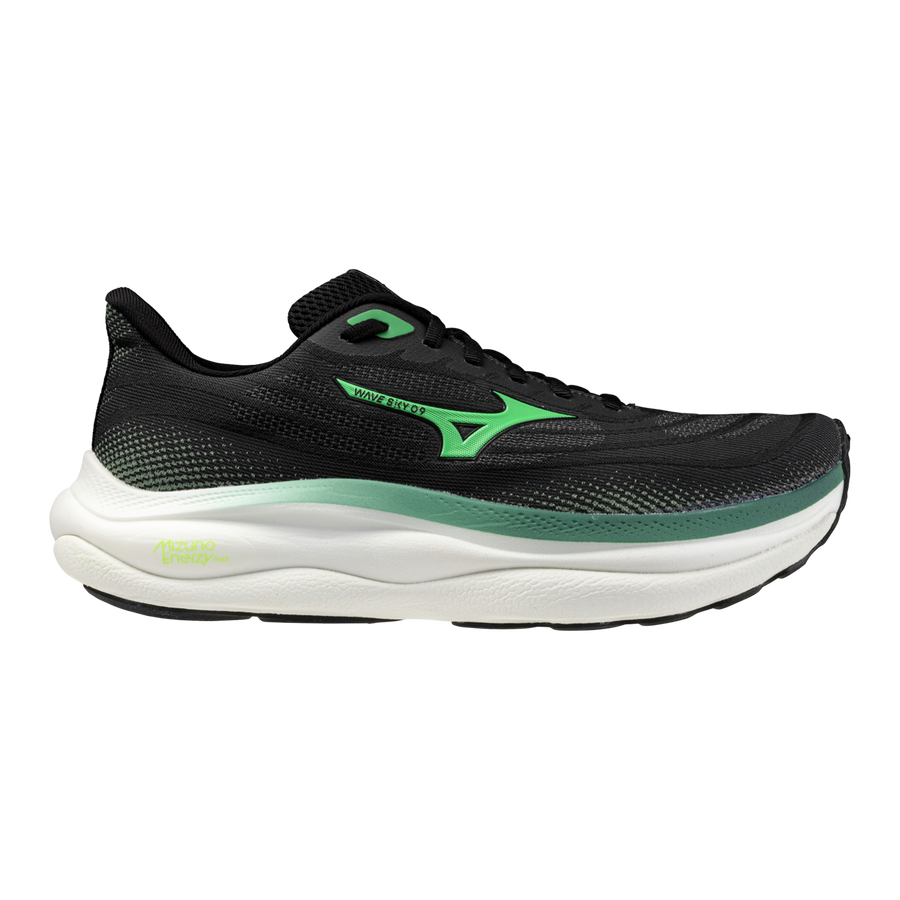 SH_J1GC250255_11 Scarpa running uomo WAVE SKY 9 MIZUNO Black Green