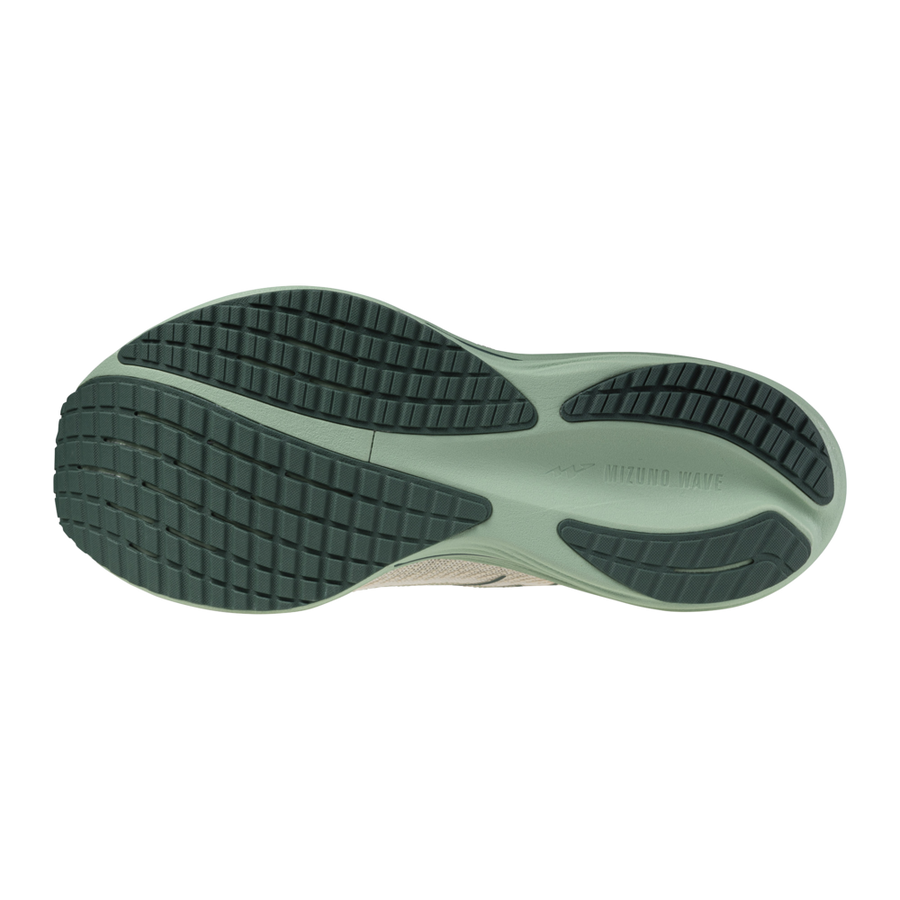 Scarpa running WAVE RIDER 29 MIZUNO Snow Green