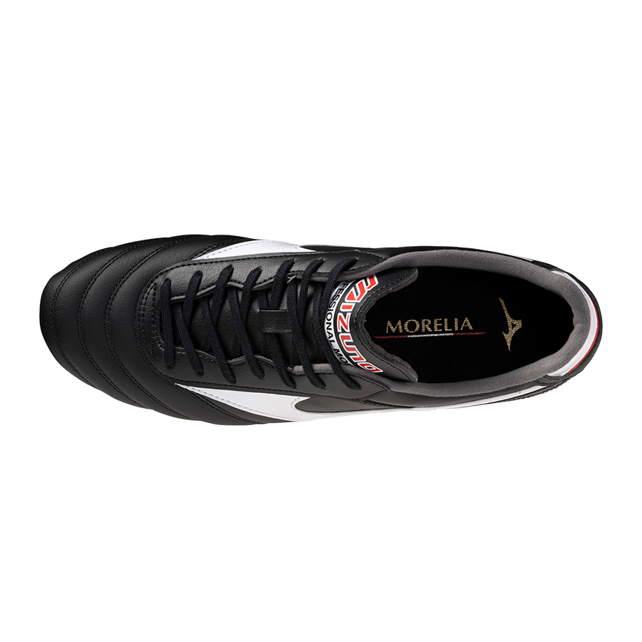 SH_P1GA250601_03 SCARPE calcio MIZUNO MORELIA II PRO FG Black White Red