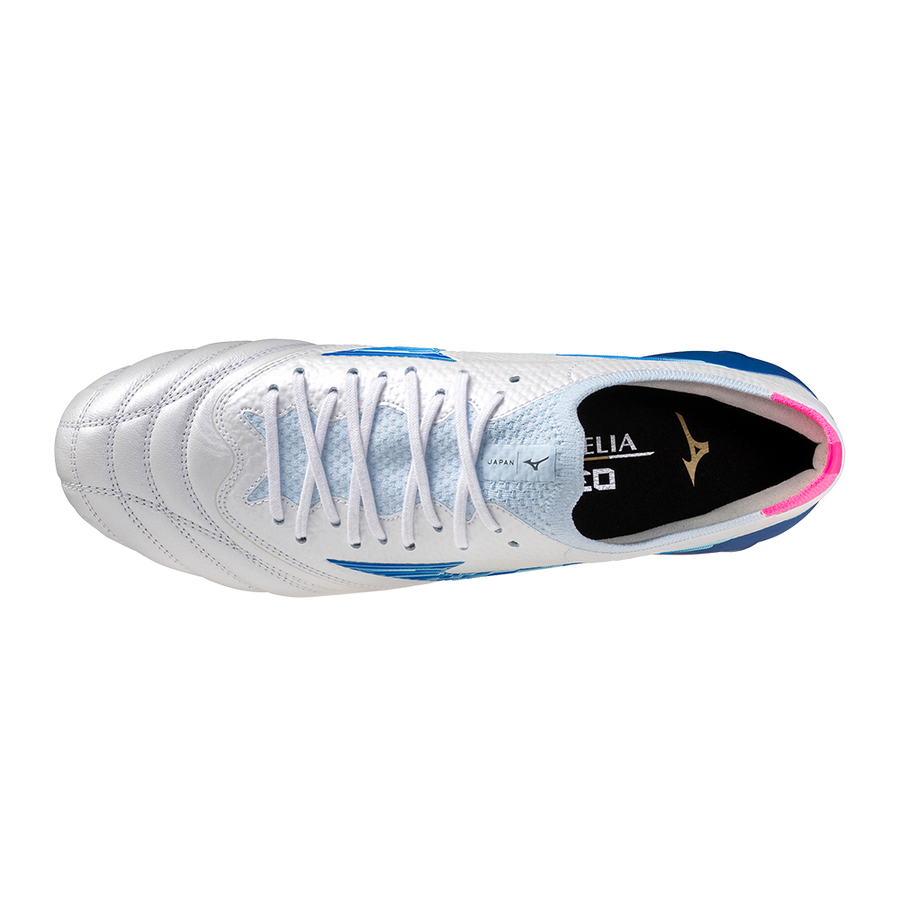 SCARPE calcio MIZUNO MORELIA NEO BETA JAPAN FG White Turquoise Pink
