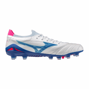 SCARPE calcio MIZUNO MORELIA NEO IV BETA ELITE MD White Turquoise Pink
