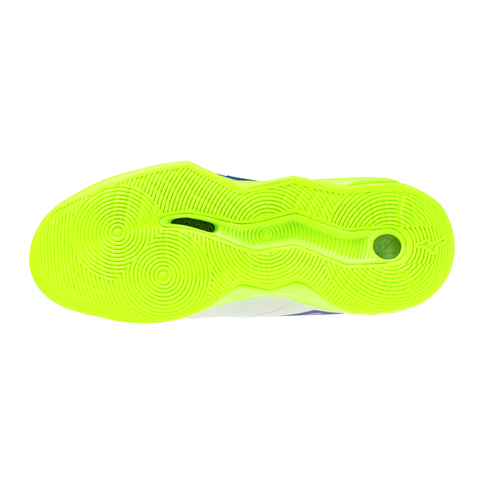 SH_V1GA254539_02 Scarpa Volley WAVE MOMENTUM PRO MID Mizuno White/Lightning Yellow