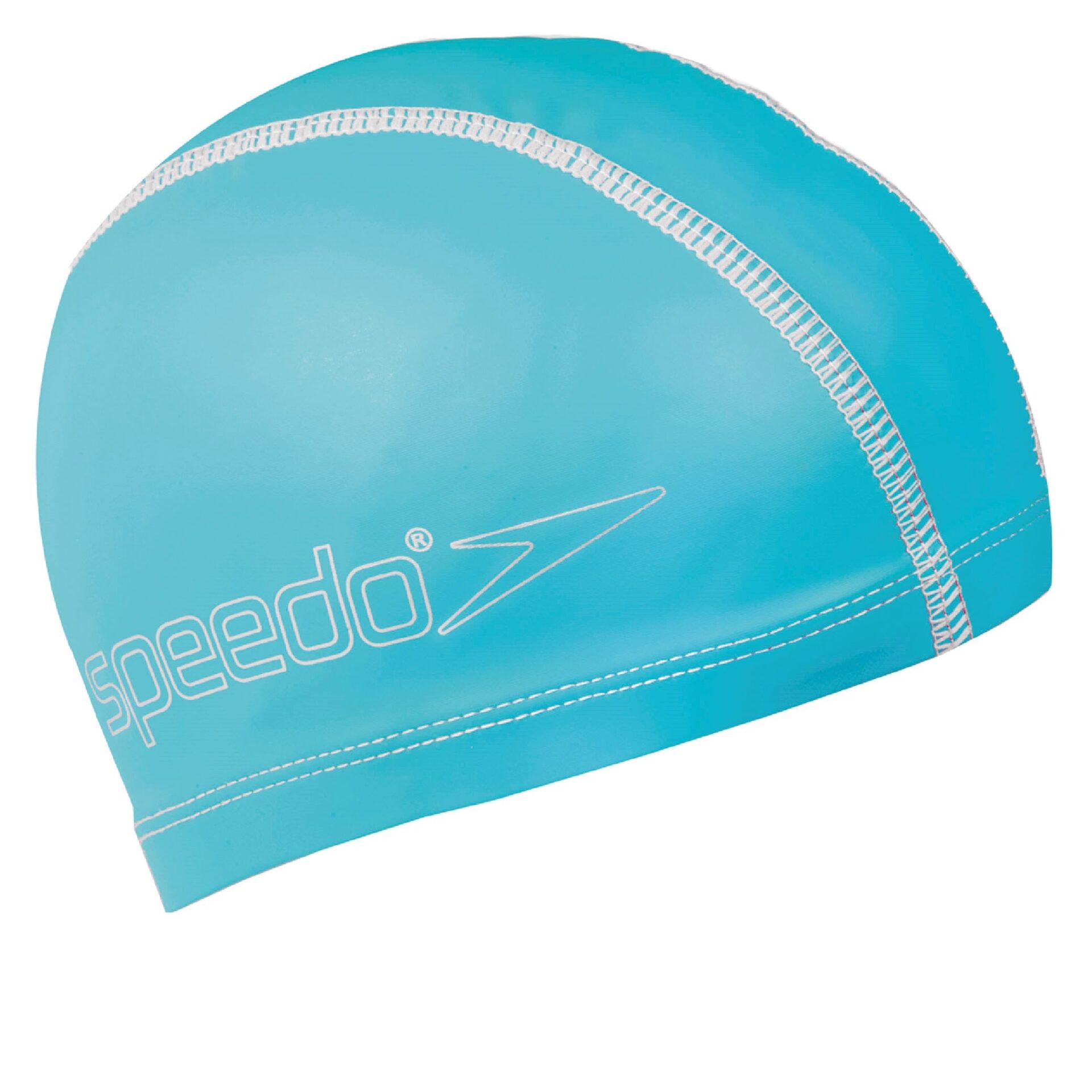 SPEEDO CUFFIA NUOTO BAMBINO PACE CAP AZZURRO CUFFIA TESSUTO SPALMATO PACE CAP SPEEDO BAMBINO AZZURRA