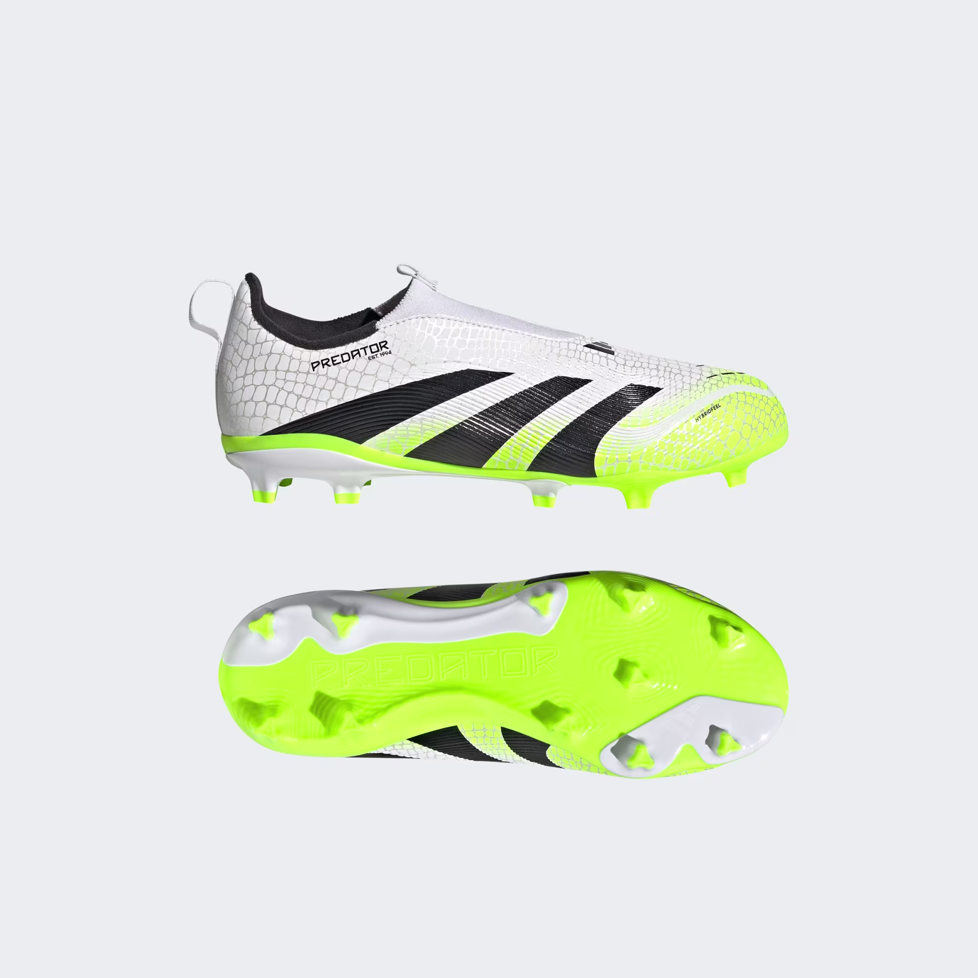 Scarpe_Predator_League_Laceless_Firm-Multi-Ground_Kids_Bianco_JI1126_22_model Scarpe calcio ADIDAS PREDATOR League LL FG/MG White Black Lemon Junior