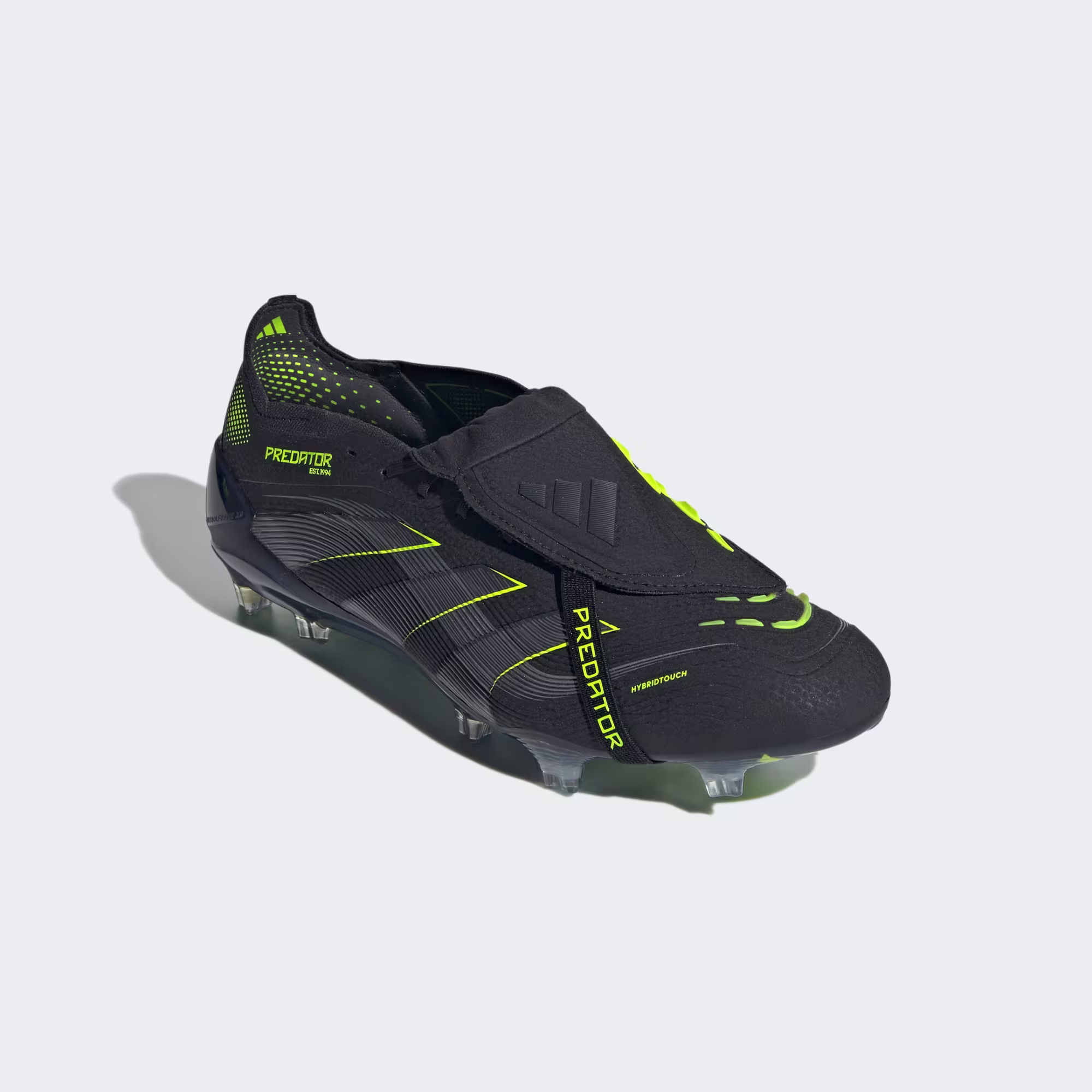 Scarpe calcio ADIDAS PREDATOR ELITE FT FG Black Carbon Lemon