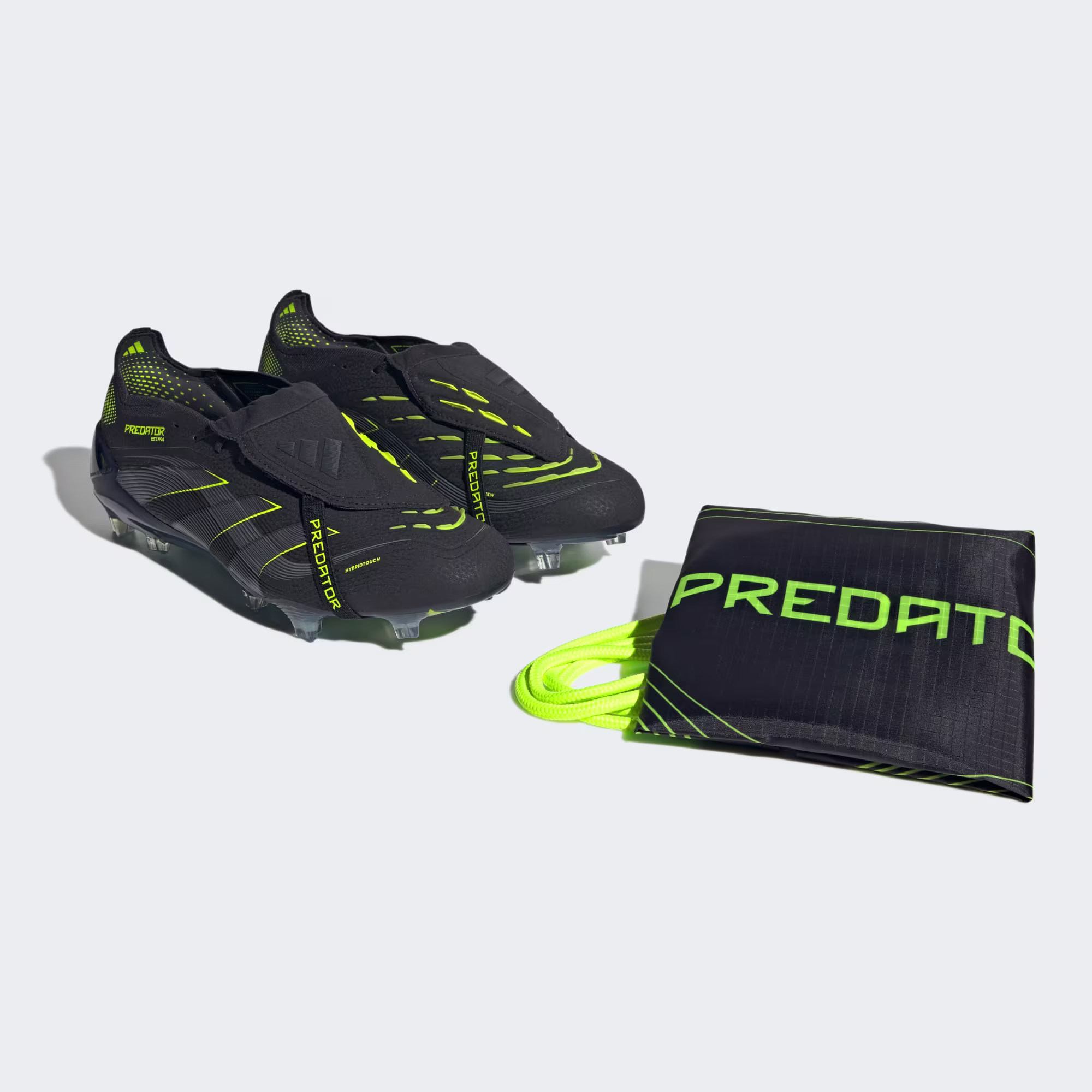 Scarpe calcio ADIDAS PREDATOR ELITE FT FG Black Carbon Lemon