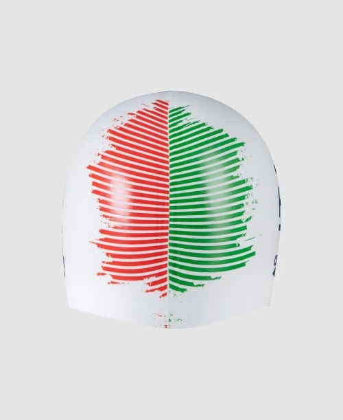Cuffia nuoto ITALIA Silicone CAP ARENA bianca