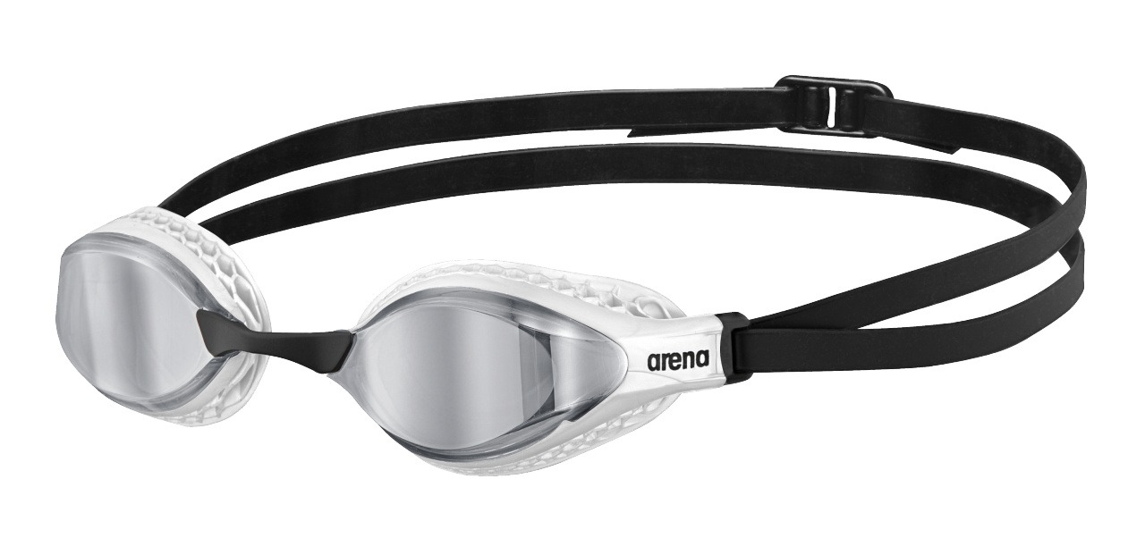 ARENA 003151 AIR-SPEED MIRROR 102 SILVER-WHITE occhialini Air Speed Mirror di Arena modello, pensato per il nuoto competitivo, ha delle speciali guarnizioni con struttura a nido d'ape, che aderiscono perfettamente alla forma del tuo viso studiate per ridurre la pressione intorno agli occhi