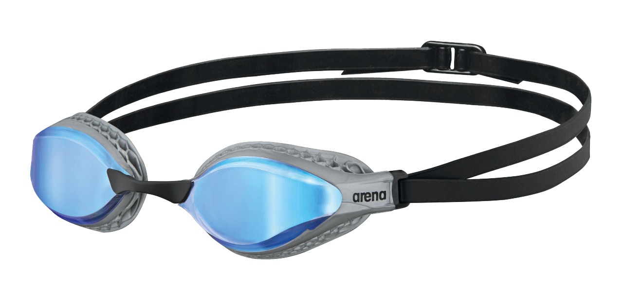 ARENA 003151 AIR-SPEED MIRROR 600 BLUE-SILVER occhialini Air Speed Mirror di Arena modello, pensato per il nuoto competitivo, ha delle speciali guarnizioni con struttura a nido d'ape, che aderiscono perfettamente alla forma del tuo viso studiate per ridurre la pressione intorno agli occhi