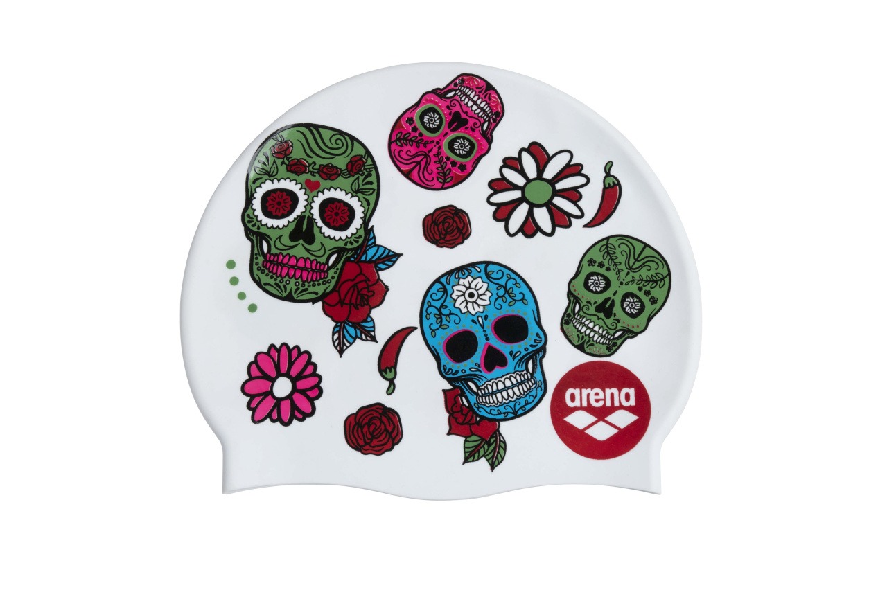 1E368-246-PRINT 2-009-OT-S CUFFIA SILICONE PRINT 2 Arena TESCHI FONDO BIANCO