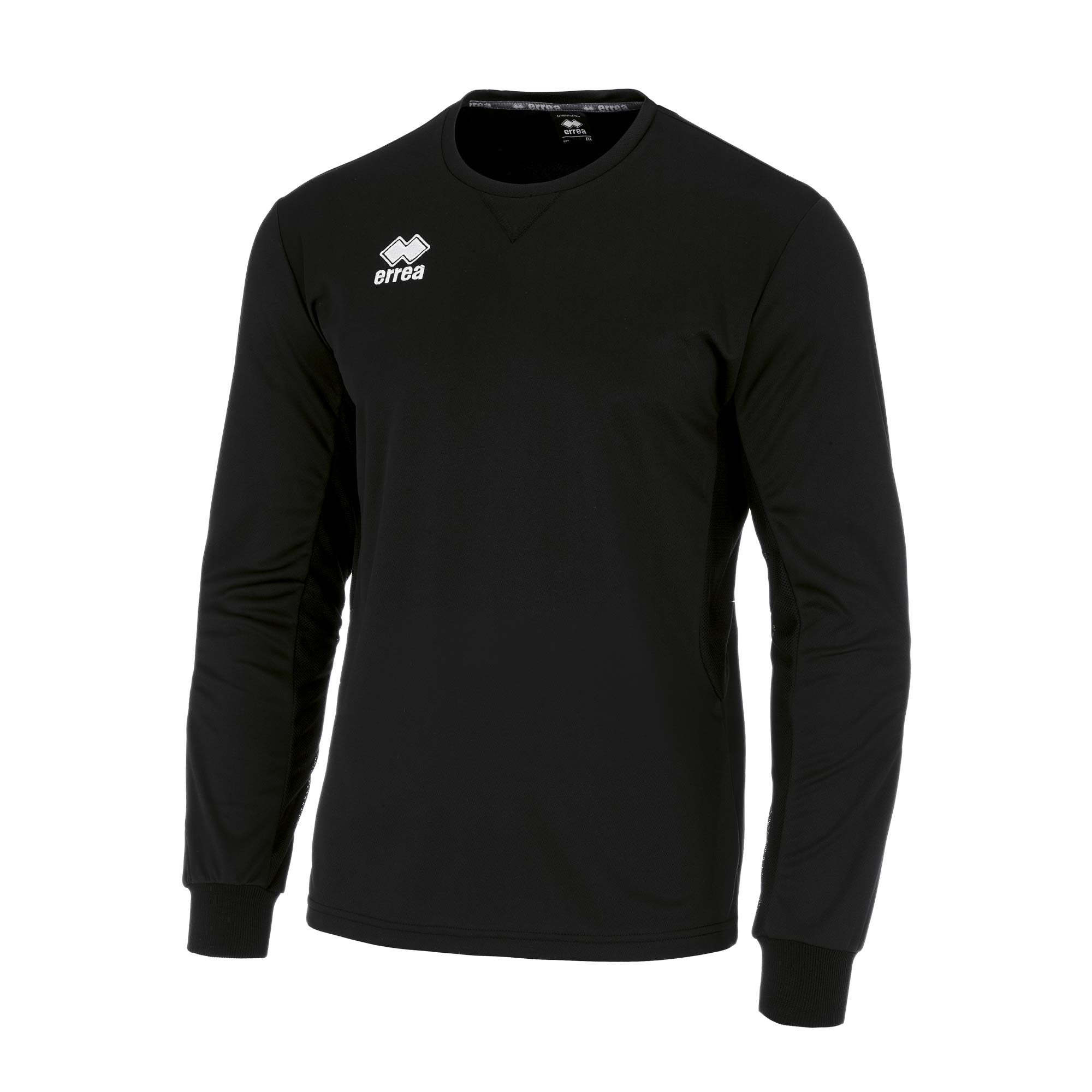 ERREA_ SIMON MAGLIA PORTIERE FM470L00120 Maglia portiere manica a giro con imbottitura e polsino smacchinato. Collo a giro con parasudore interno elastico. Inserto laterale con doppio tessuto Mesh + Mundial. Vestibilità normale.