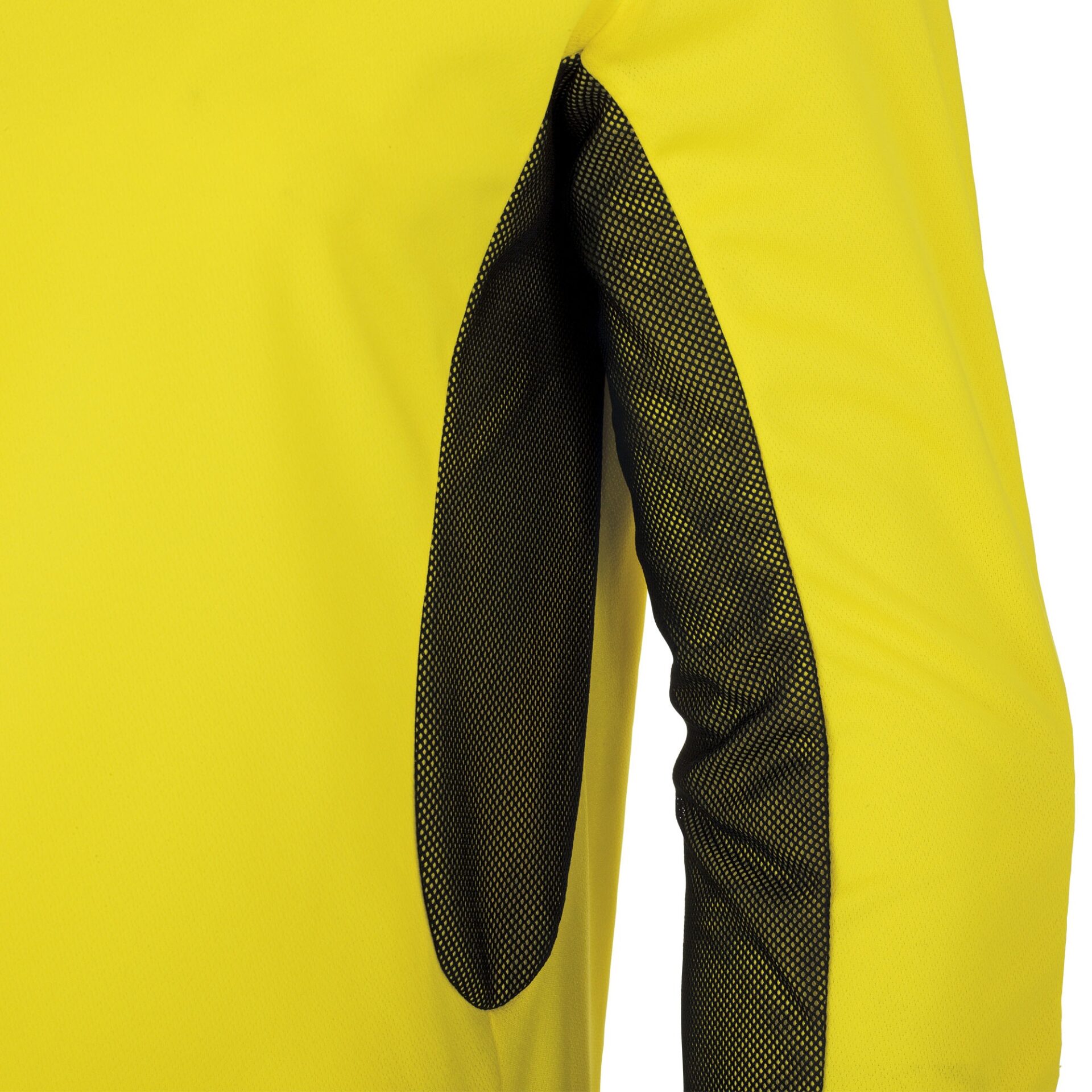 ERREA_ SIMON MAGLIA PORTIERE FM470L04920_3 Maglia portiere manica a giro con imbottitura e polsino smacchinato. Collo a giro con parasudore interno elastico. Inserto laterale con doppio tessuto Mesh + Mundial. Vestibilità normale.