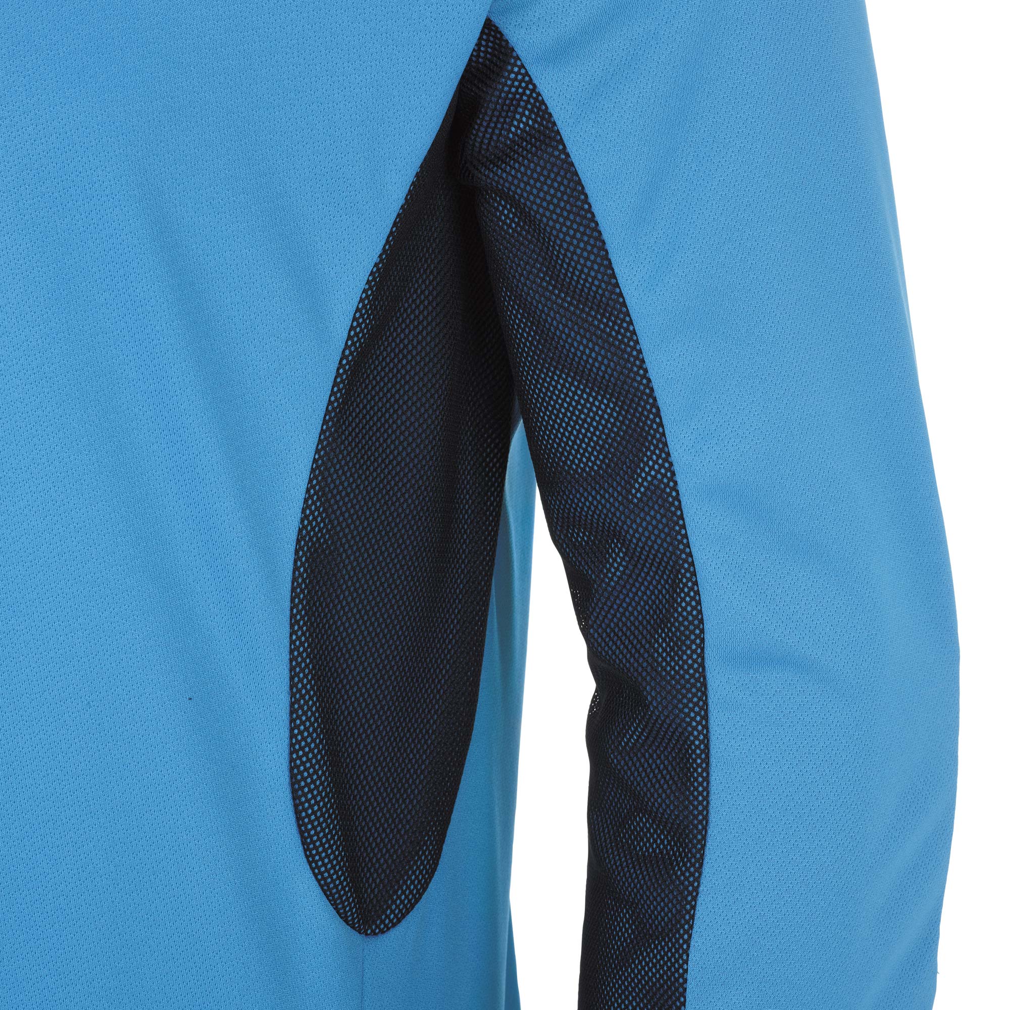 ERREA_ SIMON MAGLIA PORTIERE FM470L35710_3 Maglia portiere manica a giro con imbottitura e polsino smacchinato. Collo a giro con parasudore interno elastico. Inserto laterale con doppio tessuto Mesh + Mundial. Vestibilità normale.
