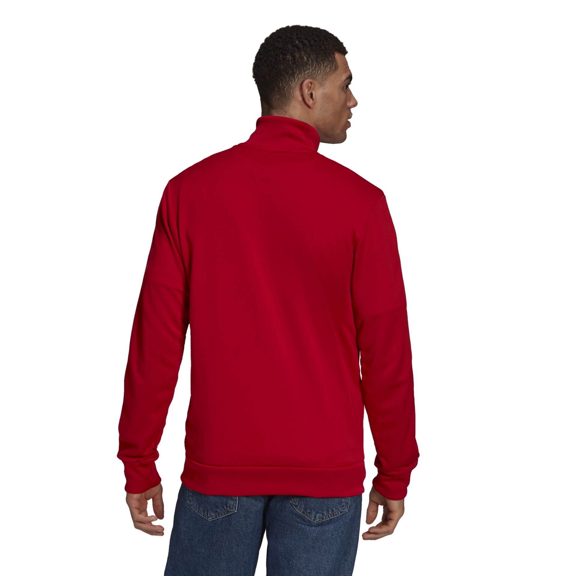 GR0684_APP_on-model_back_white GIACCA DA ALLENAMENTO 3-STRIPES FC BAYERN MÜNCHEN INDOSSATA DIETRO