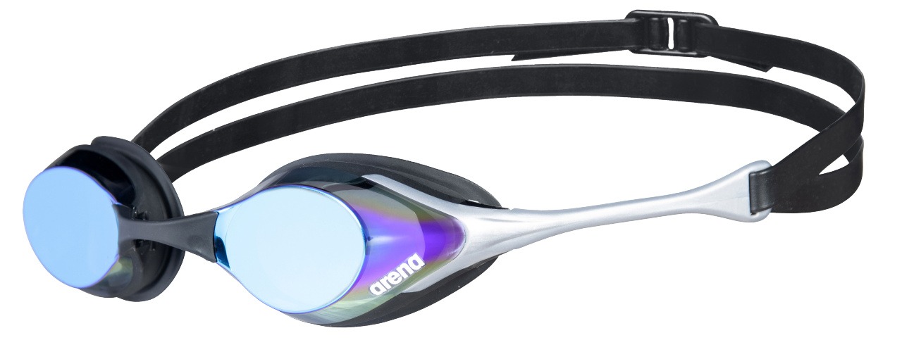 OCCHIALINI DA NUOTO COBRA SWIPE MIRROR BLUE-SILVER ARENA PROFILO