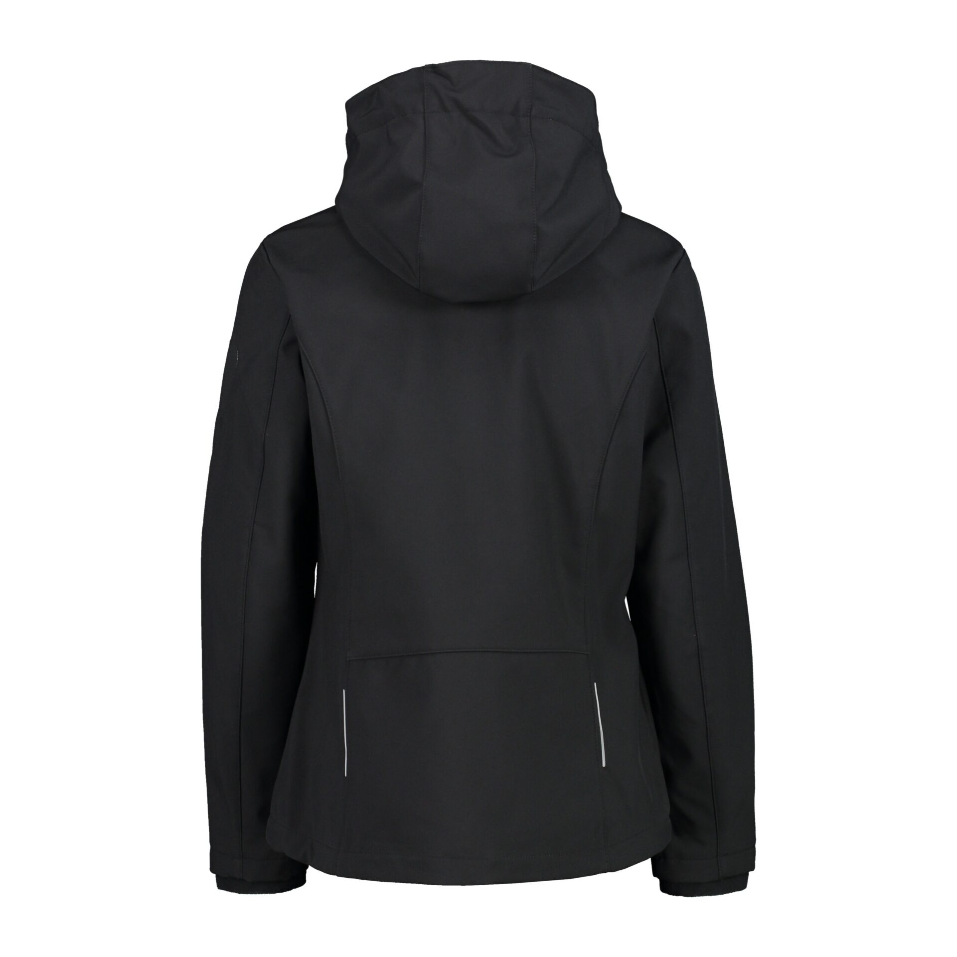 39A5006_U901_B Giacca donna in Softshell con cappuccio staccabile CMP dietro colore nero