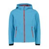 Giacca JUNIOR in softshell con cappuccio fisso CMP DAVANTI
