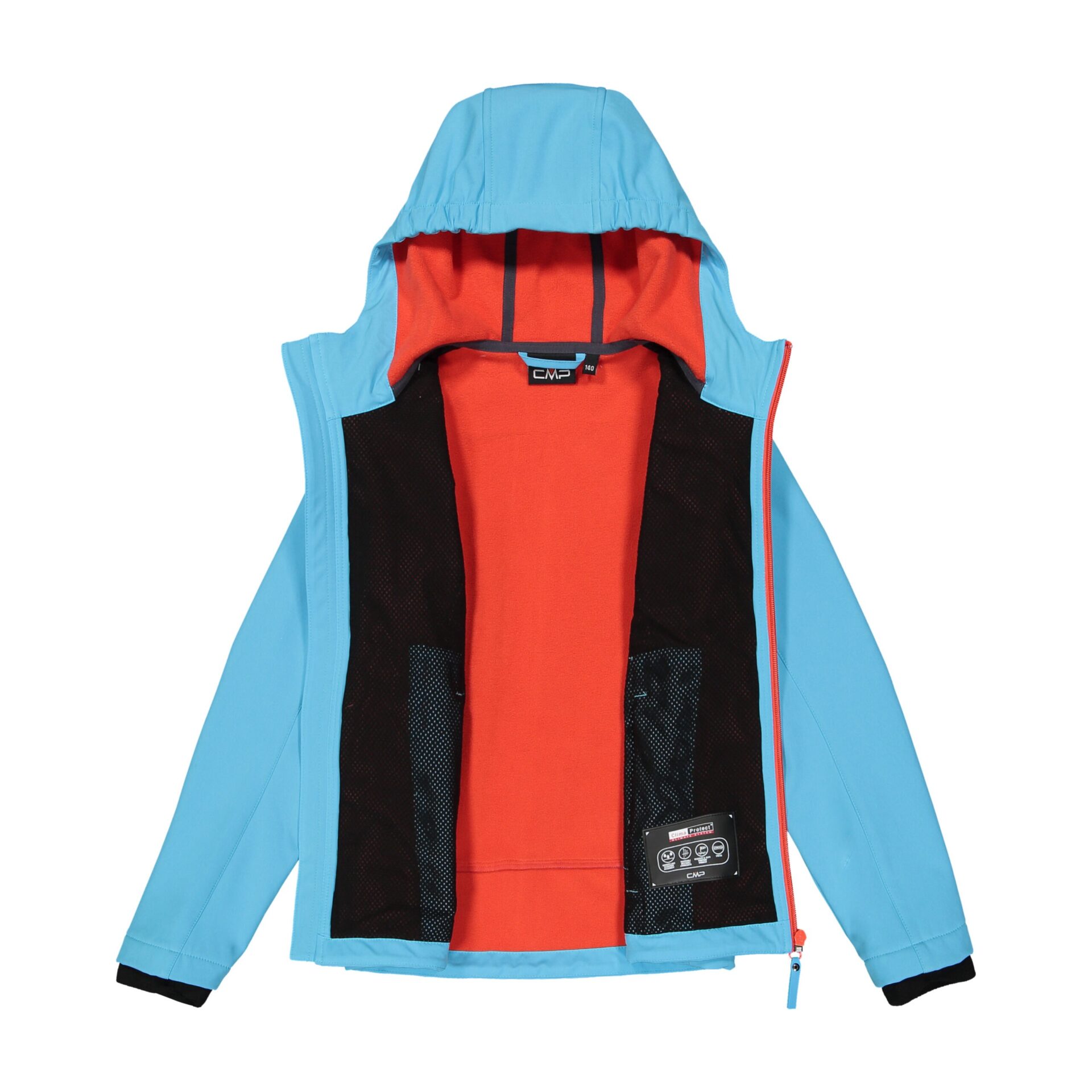 Giacca JUNIOR in softshell con cappuccio fisso CMP INTERNO