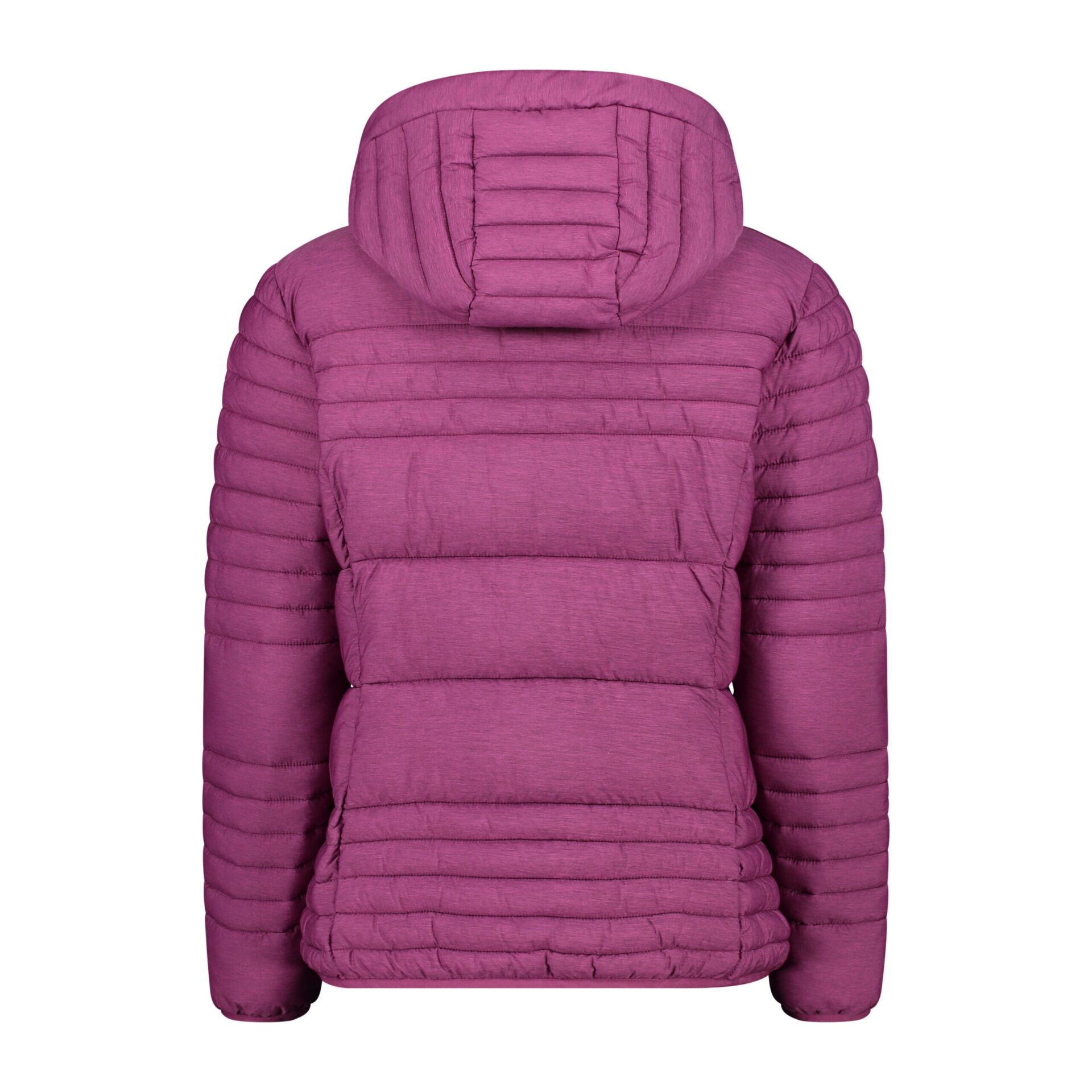 Piumino donna melange con imbottitura riciclata Du Pont Sorona CMP AMARANTO MELANGE DIETRO