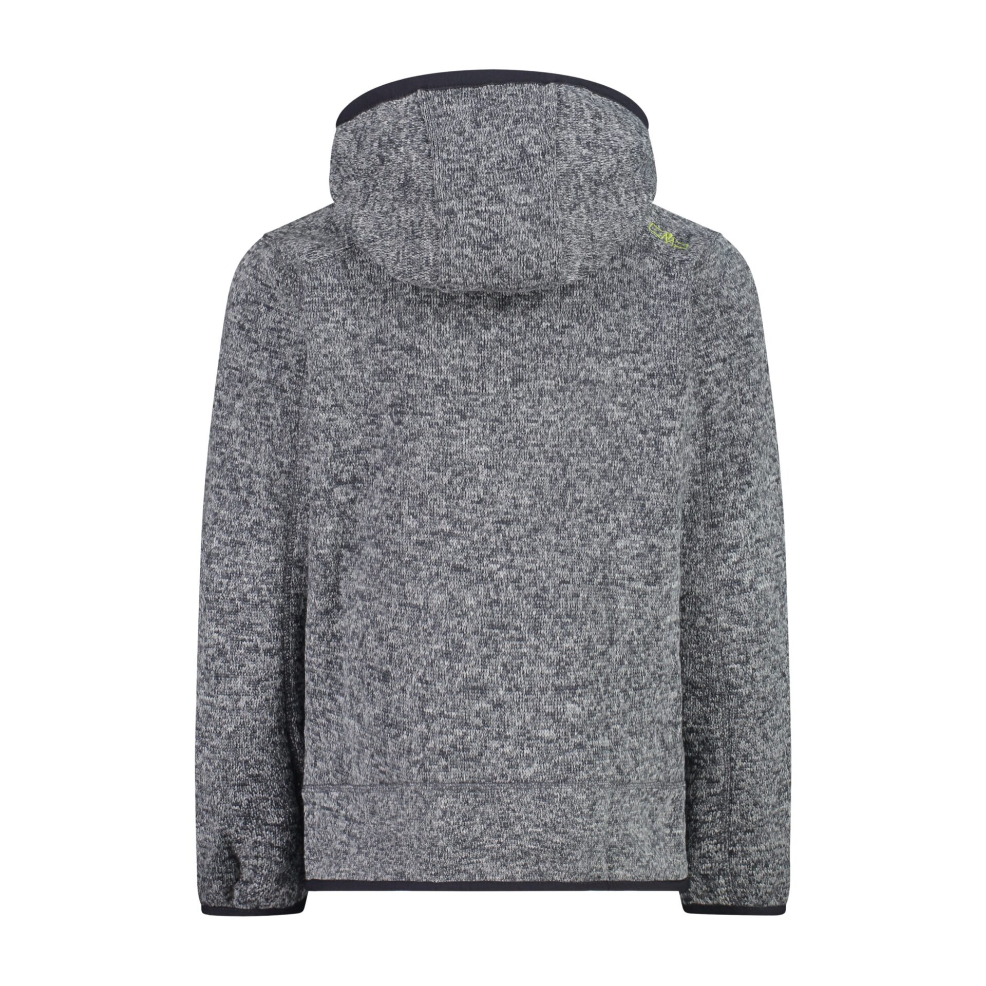 3H60844_16UH_B knit-tech mélange con cappuccio GRIGIO DIETRO