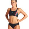 BIKINI THREEFOLD TWO PIECES ARENA NERO DAVANTI