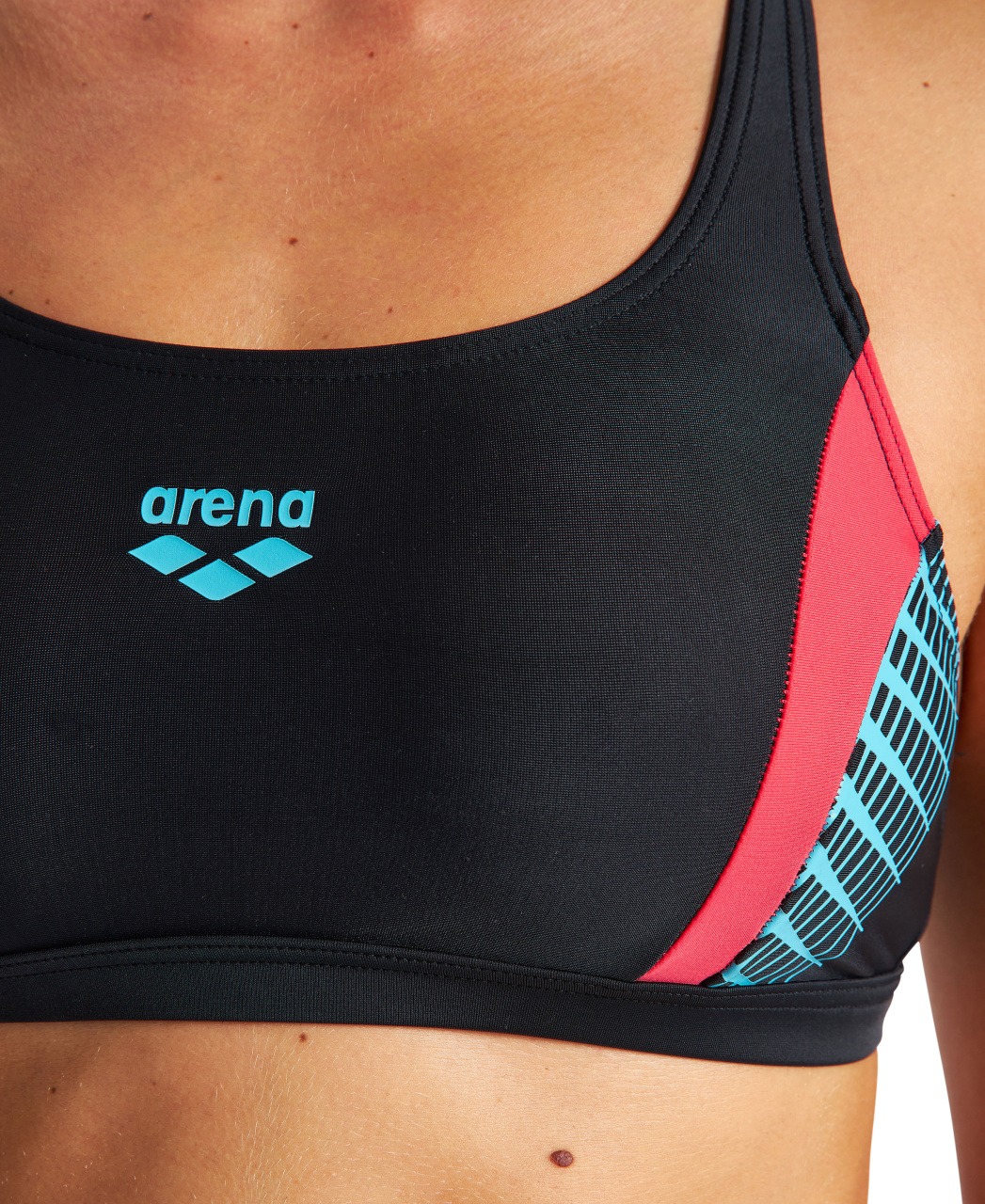 BIKINI THREEFOLD TWO PIECES ARENA NERO TOP