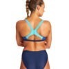 BIKINI THREEFOLD TWO PIECES ARENA BLU DIETRO