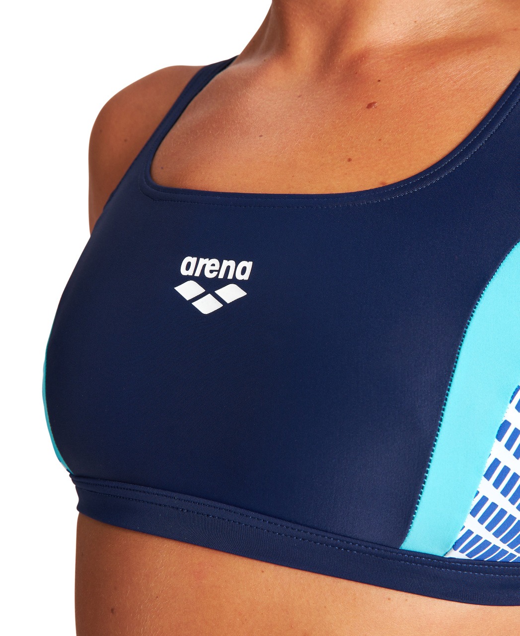 BIKINI THREEFOLD TWO PIECES ARENA BLU TOP