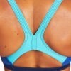 BIKINI THREEFOLD TWO PIECES ARENA BLU TOP DIETRO INCROCIO SPALLINE