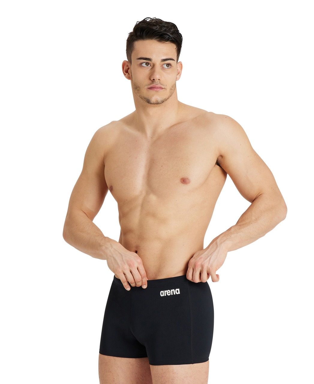2A257-055 M SOLID SHORT-001-O.jpg SHORT UOMO SOLID ARENA NERO DAVANTI