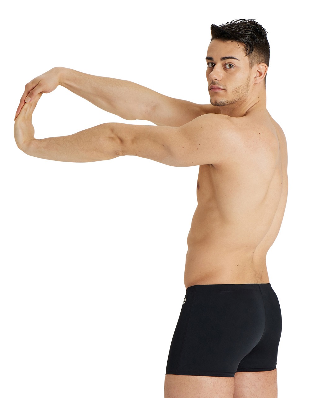 2A257-055 M SOLID SHORT-002-O.jpg SHORT UOMO SOLID ARENA NERO DIETRO