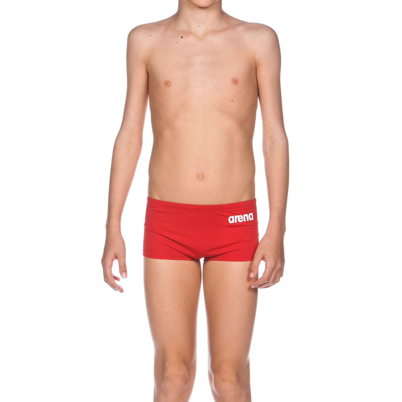 SHORT BAMBINO SQUARED SOLID ARENA ROSSO DAVANTI