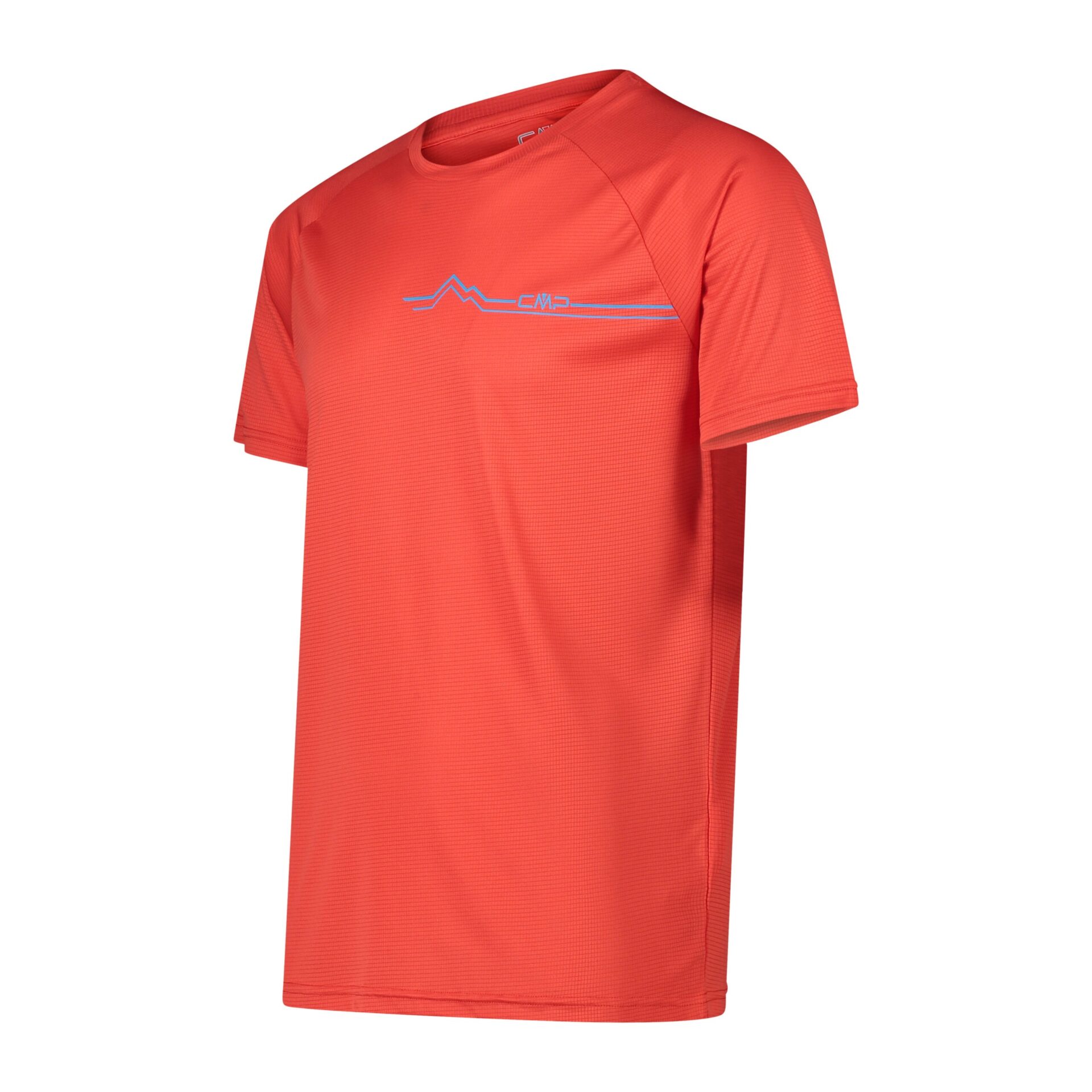 32T6587_C812_C T-SHIRT UOMO Light Polyester CMP red profilo