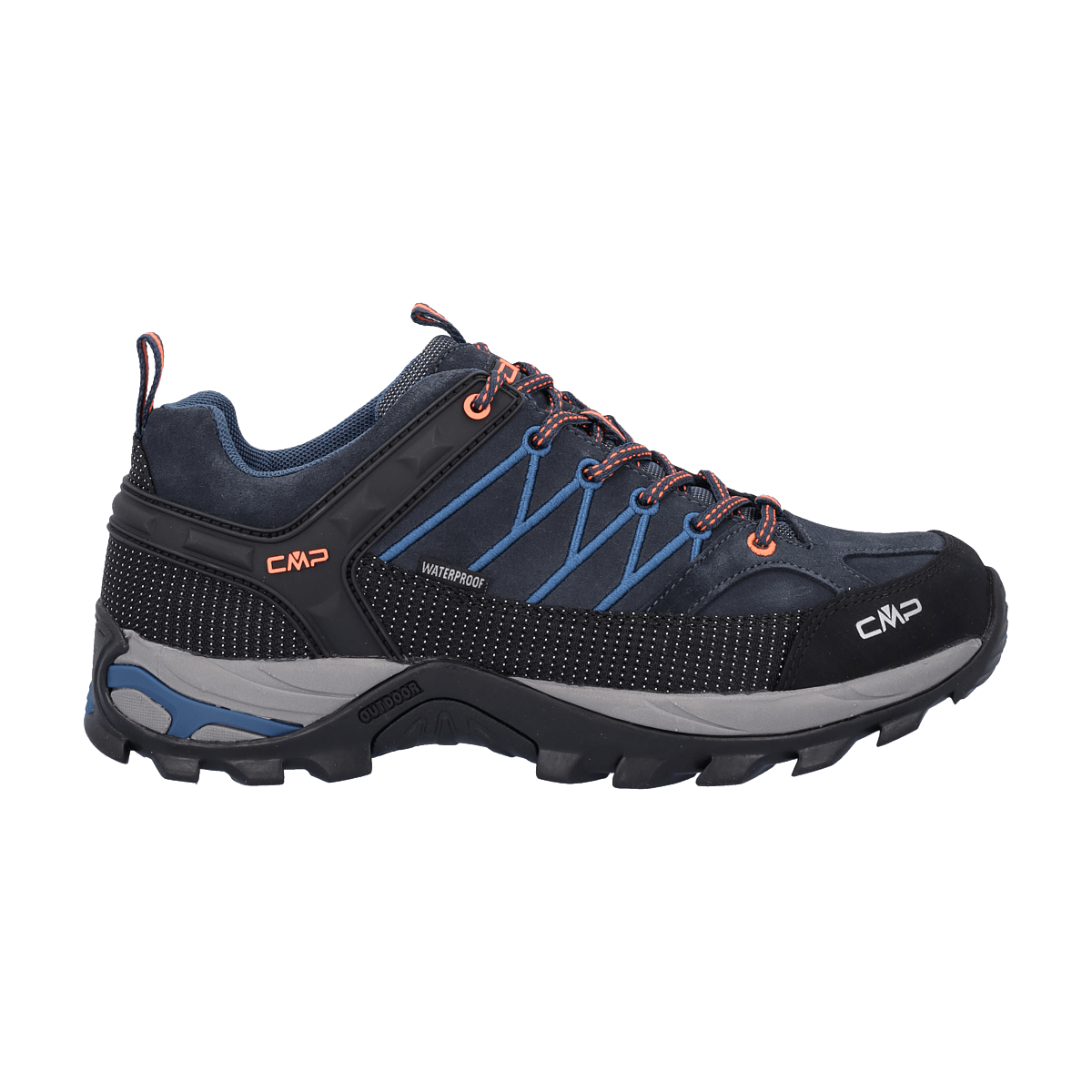 Scarpa trekking uomo RIGEL CMP BLU ORANGE DESTRA