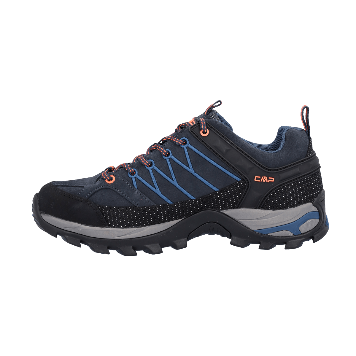 Scarpa trekking uomo RIGEL CMP BLU ORANGE SINISTRA
