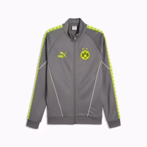 PUMA Felpa cappuccio Borussia Dortmund KING Anthem Grigia