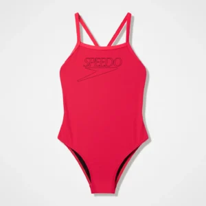 Costume bambina Logo Thinstrap SPEEDO Pink